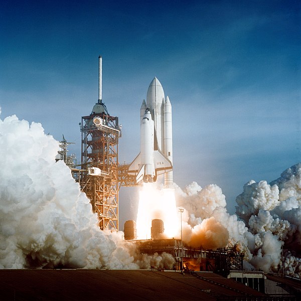 Start des Space Shuttle „Columbia“ 1981 (NASA, Public Domain)